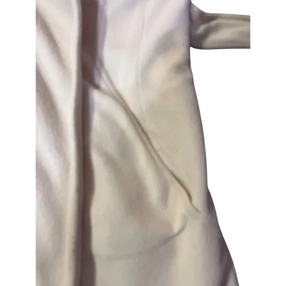 Vintage Kashmiracle Coat Womens S/M? Cream Fur Collar Used Long Belted Coat Uniq - Picture 15 of 16